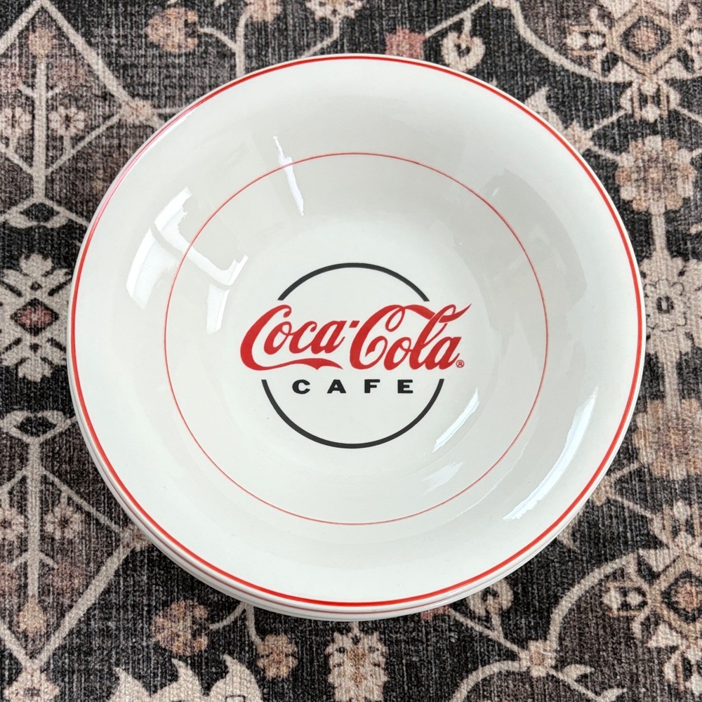 Vintage Gibson CocaCola Cafe Ceramic 9” bowls